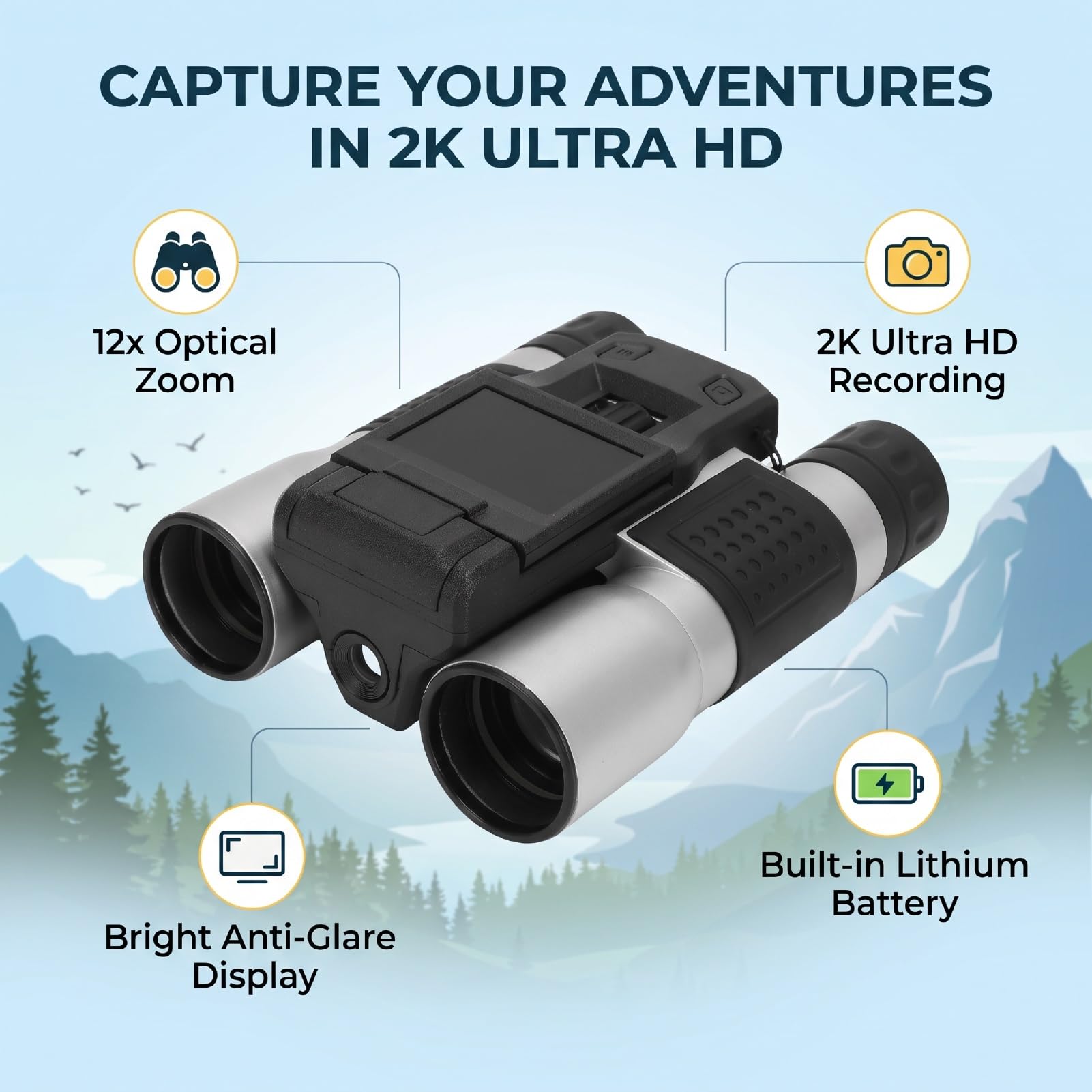 Binocolo 12x32 per Birdwatching,44MM