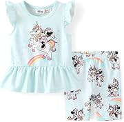 Disney Minnie Mouse Frozen Princess Marvel Toddler Girls Clothes Long Sleeve Sweatshirt + Leggings 2pcs Outfits Set 2-6Y