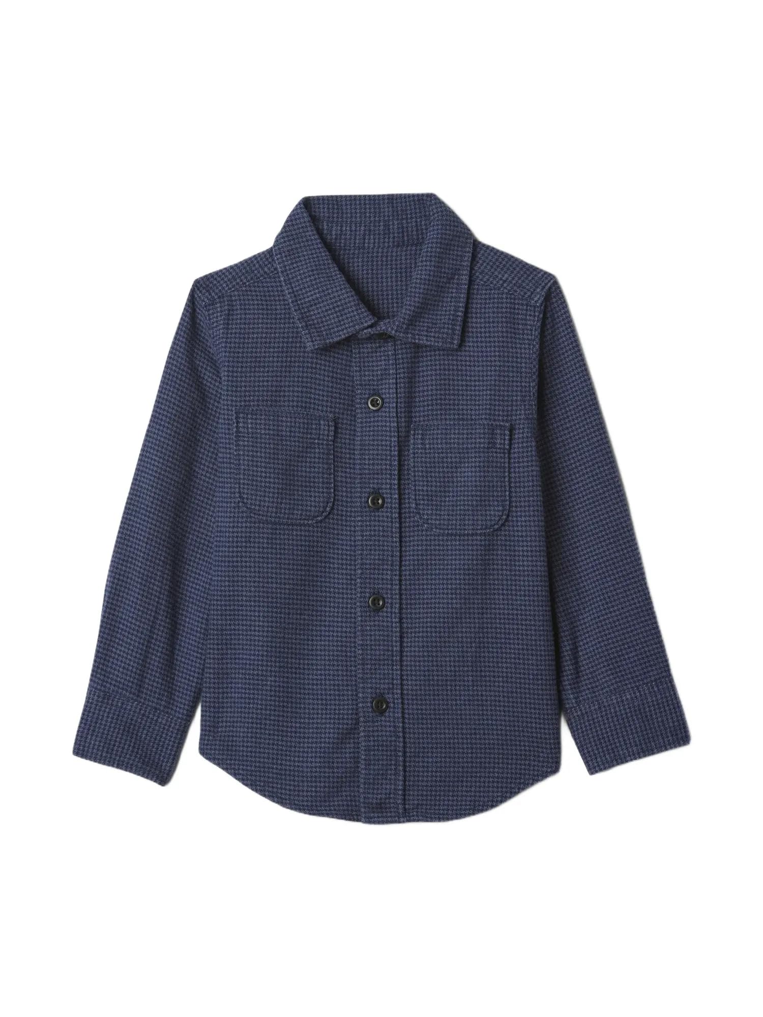 Boys' Long Sleeve Flannel Button-Down Shirt