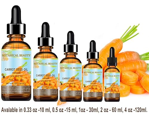 Miniatura 8 de ACEITE DE SEMILLA DE ZANAHORIA 100% Natural Aceite Portador Prensado en Frío. 1 Fl.oz.- 1.0 fl oz. Cuidado de la Piel, Cuerpo, Cabello y Labios.