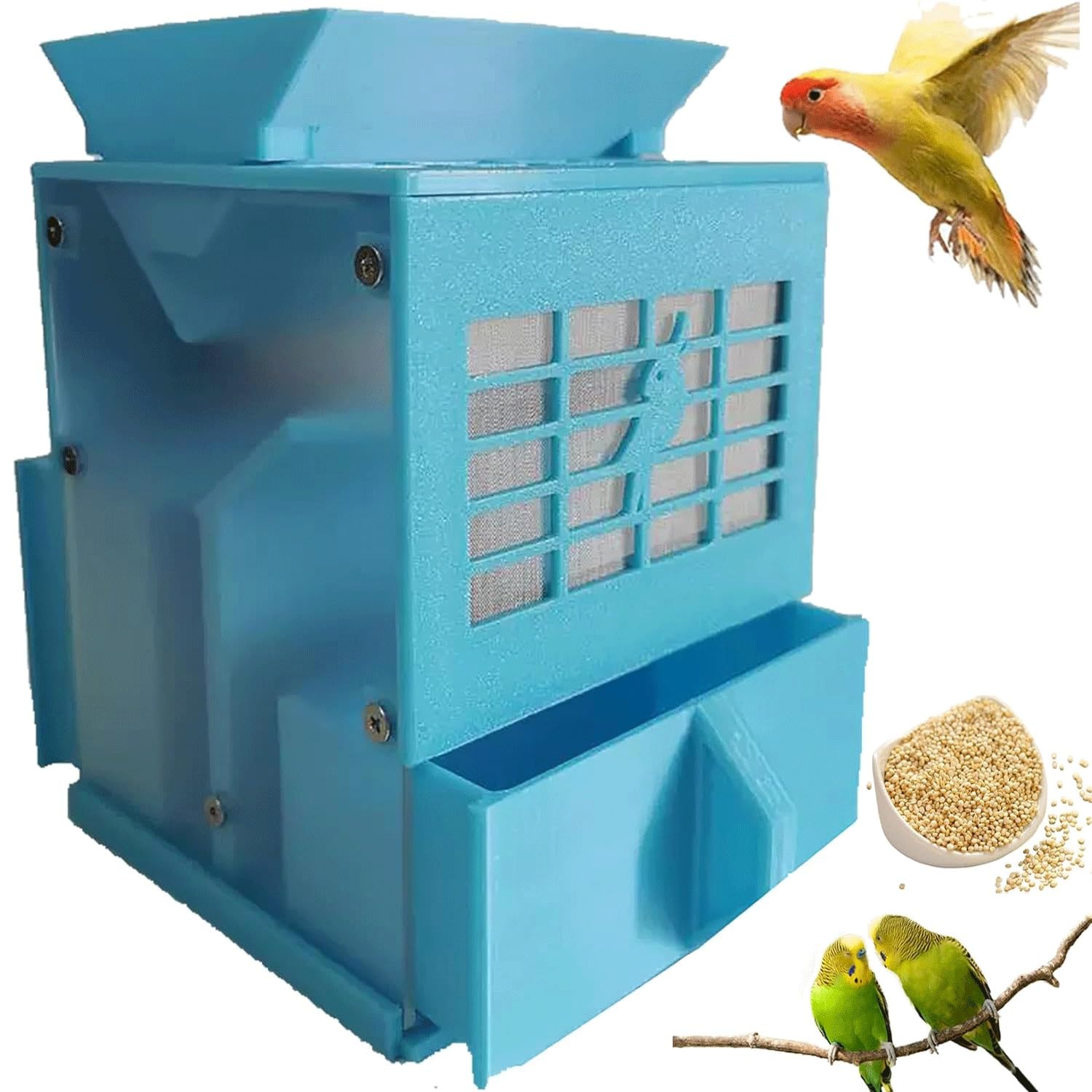 Souffleur de graines pour oiseaux à vitesse réglable pour nettoyer le millet facilement