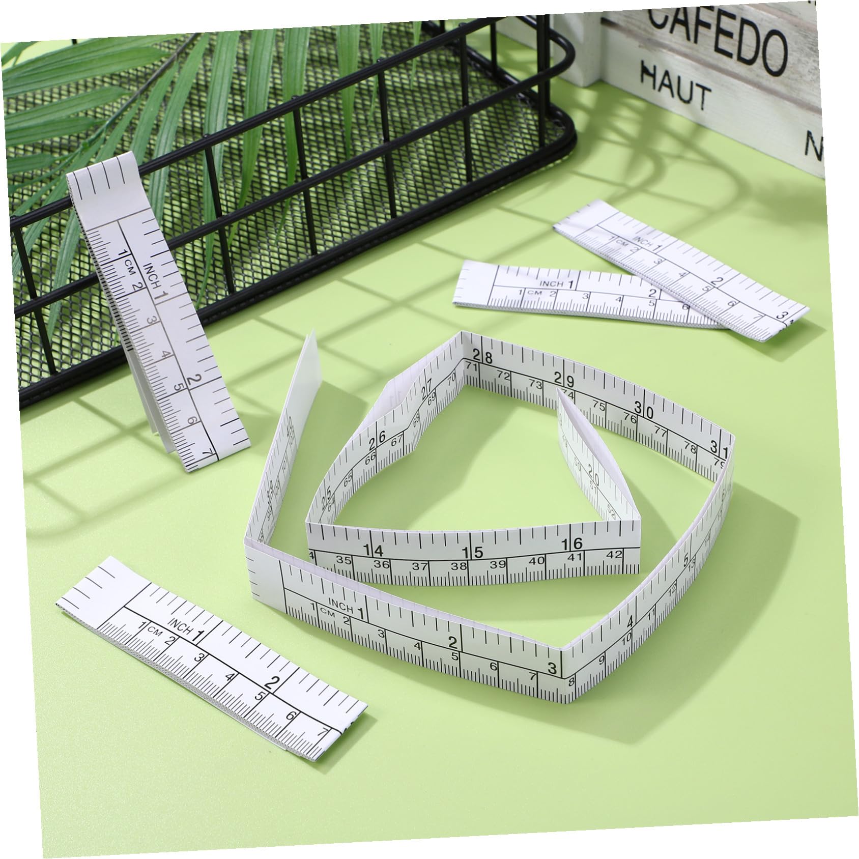 Hemobllo 25piezas Regla De Papel Graduada Cinta Métrica Desechable Para Heridas Cinta Métrica Blanda Para Manualidades y Diseño De Ropa