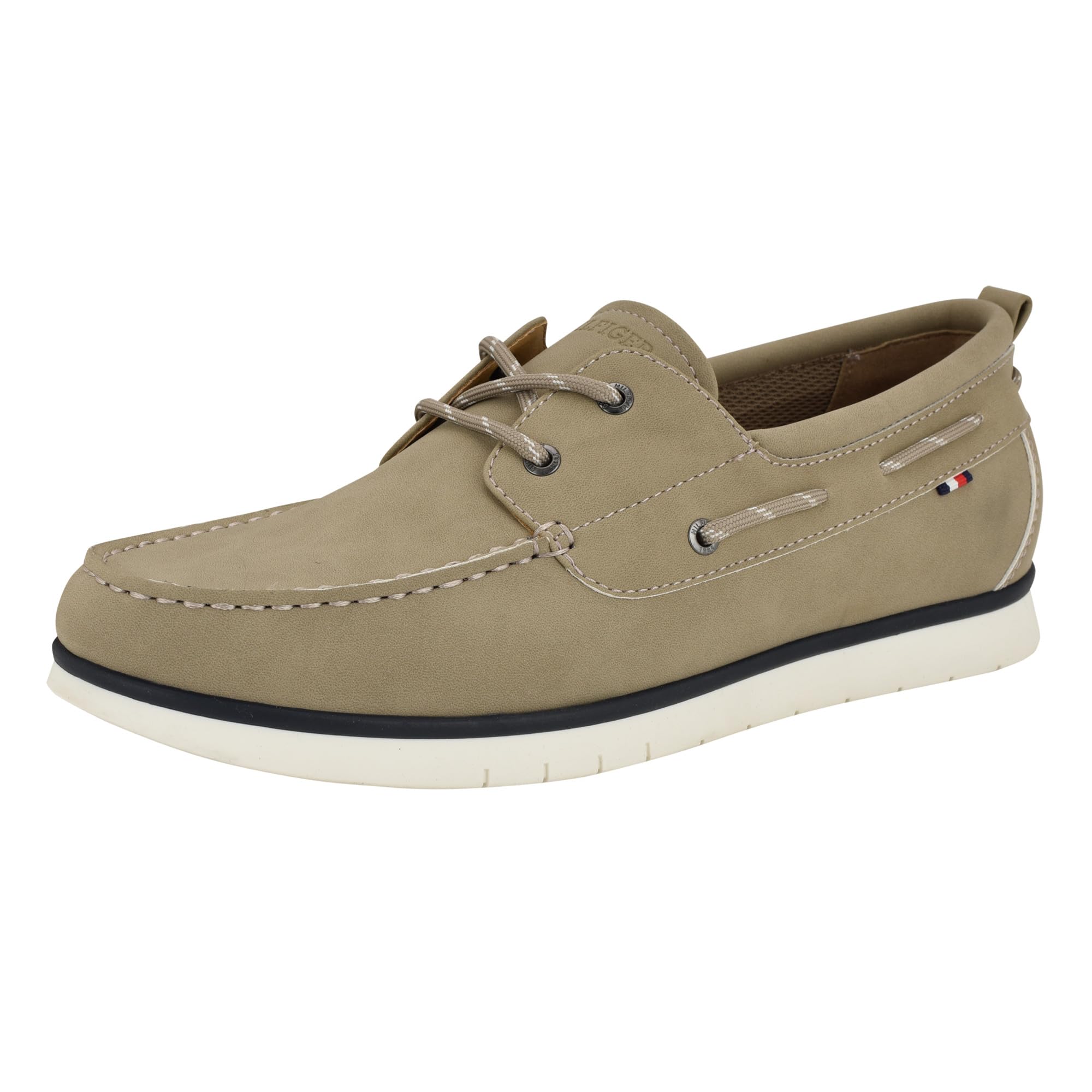 Tommy Hilfiger Herren Sator Bootsschuh, Taupe, 42 EU | Freizeitschuhe