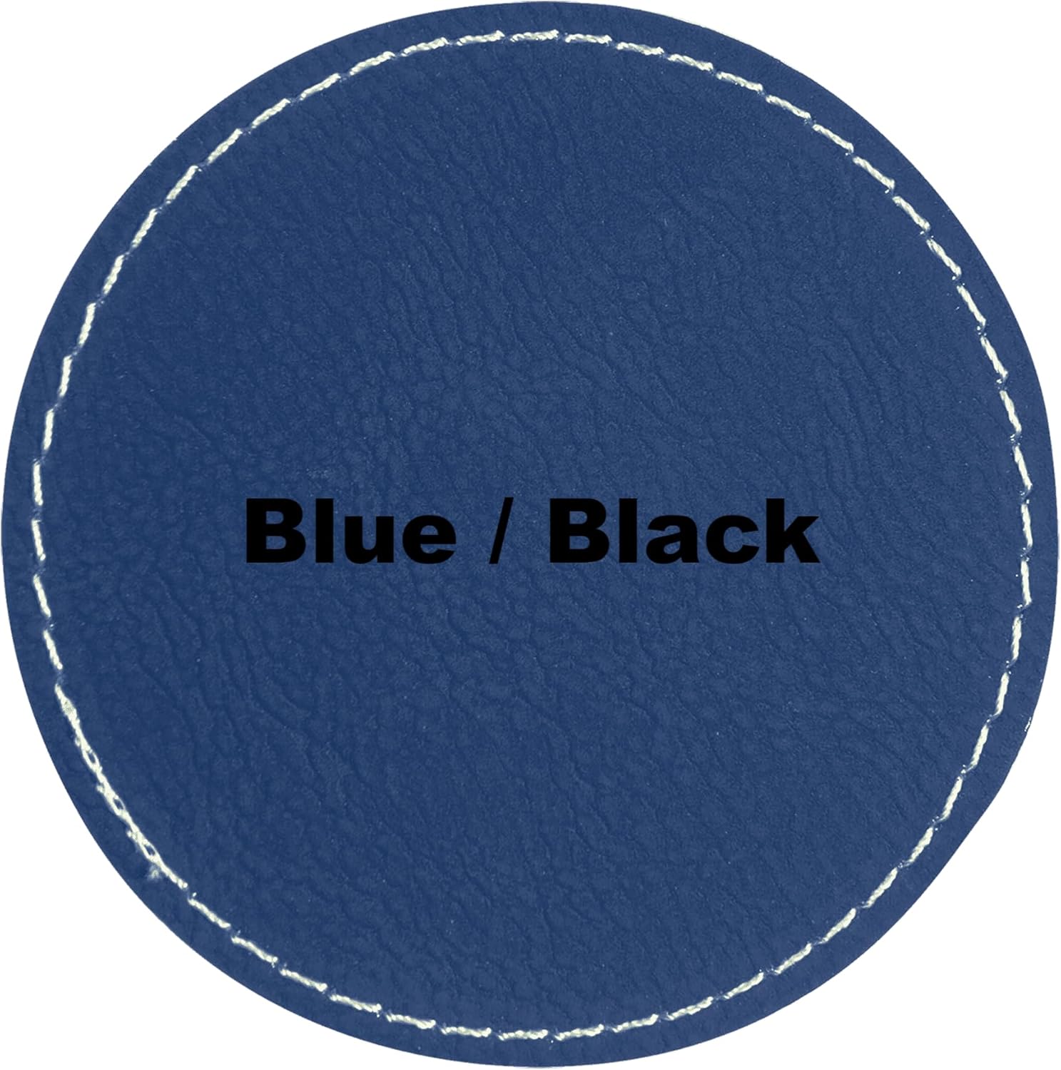 2.5" Round Blank Laserable Leatherette Hat Patches with Adhesive Faux Leather Patches for Hats Custom Fabric Repair Sew Laser Supplies (Rustic/Gold, 25)