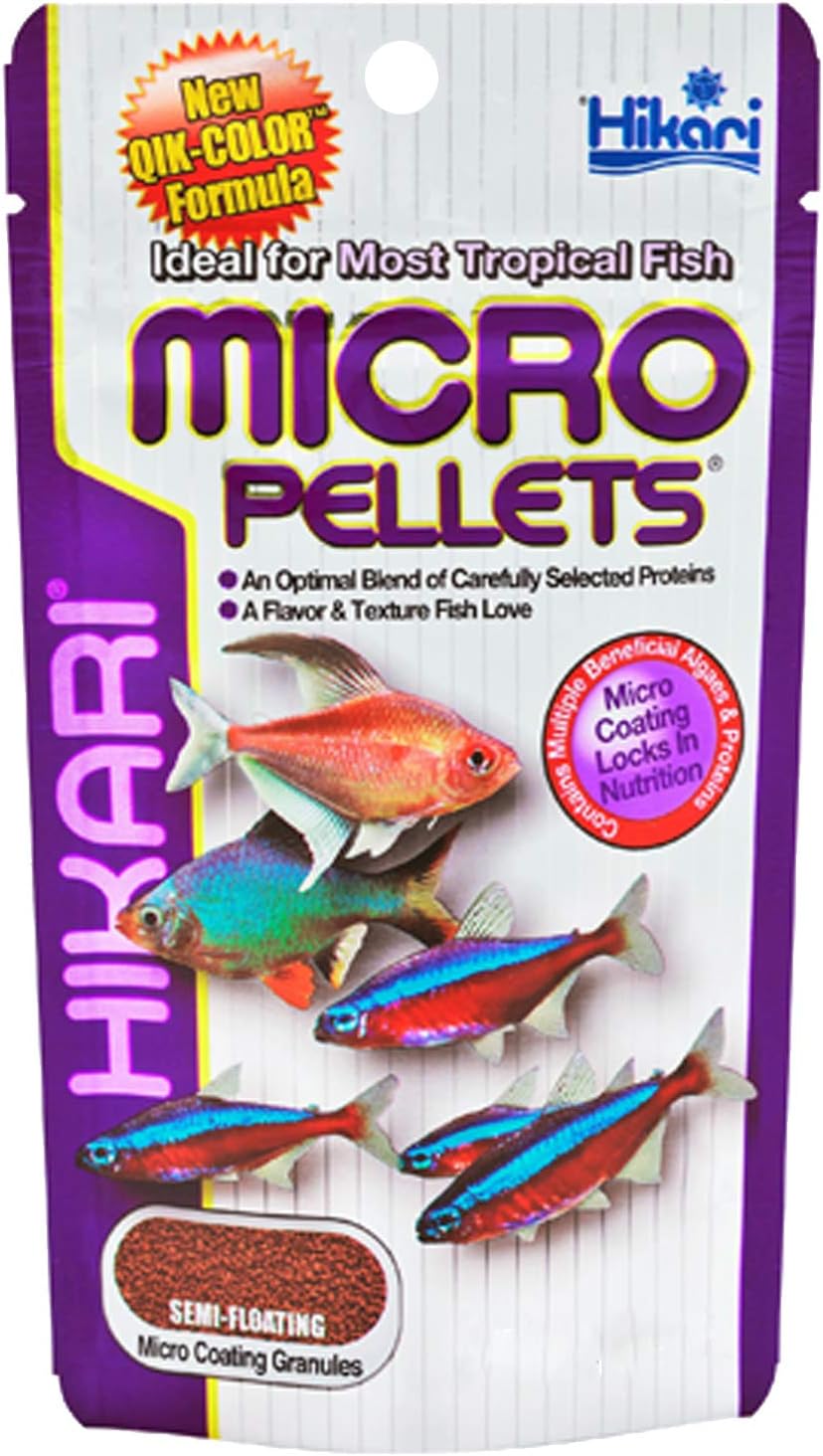 Hikari Tropical Fish Micro Pellets Nutritional Food for Smaller Mouth Fishes 80g Pack