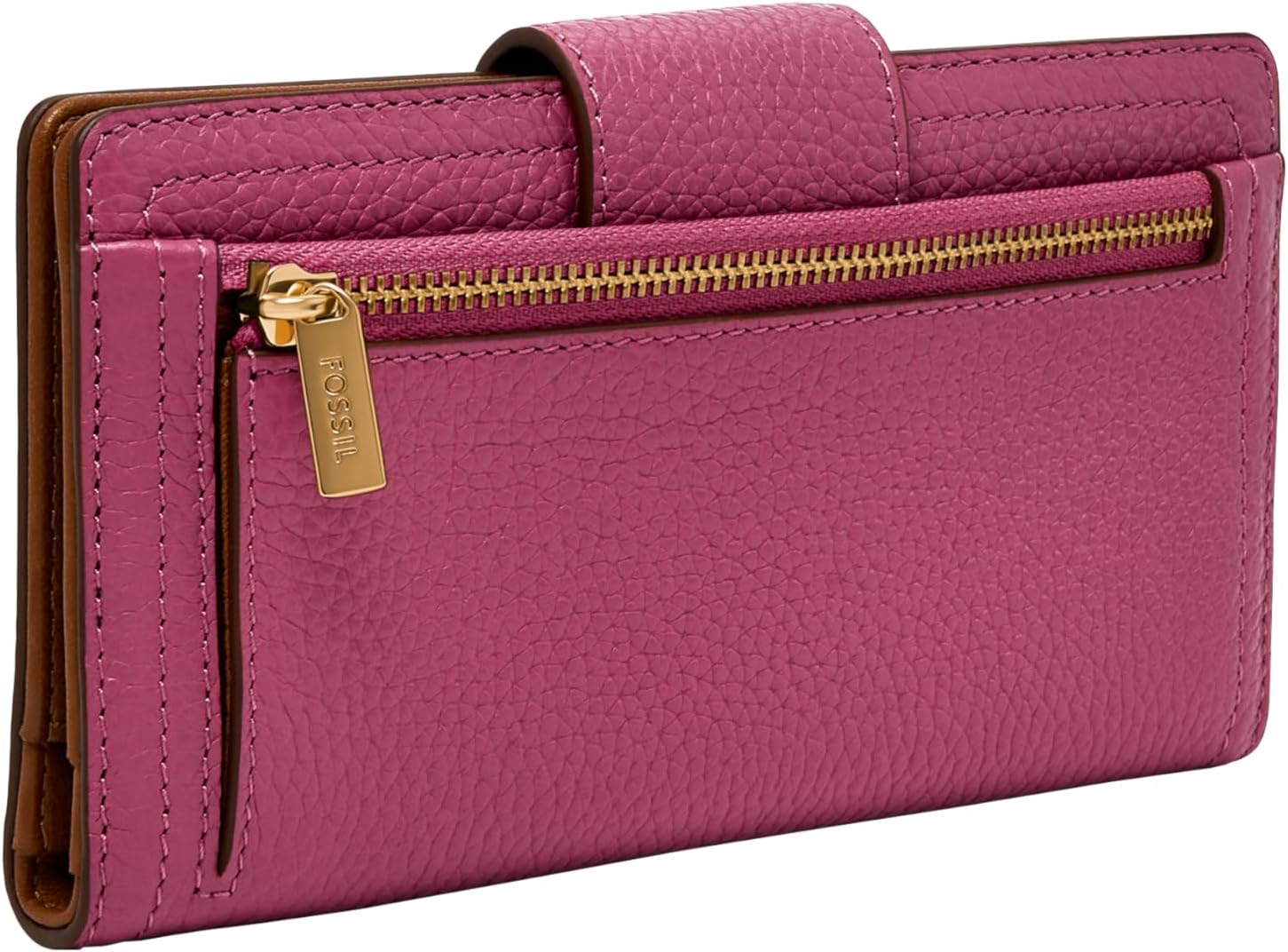 Fossil Women's Logan Leather Wallet RFID Blocking Tab Clutch - Image 4