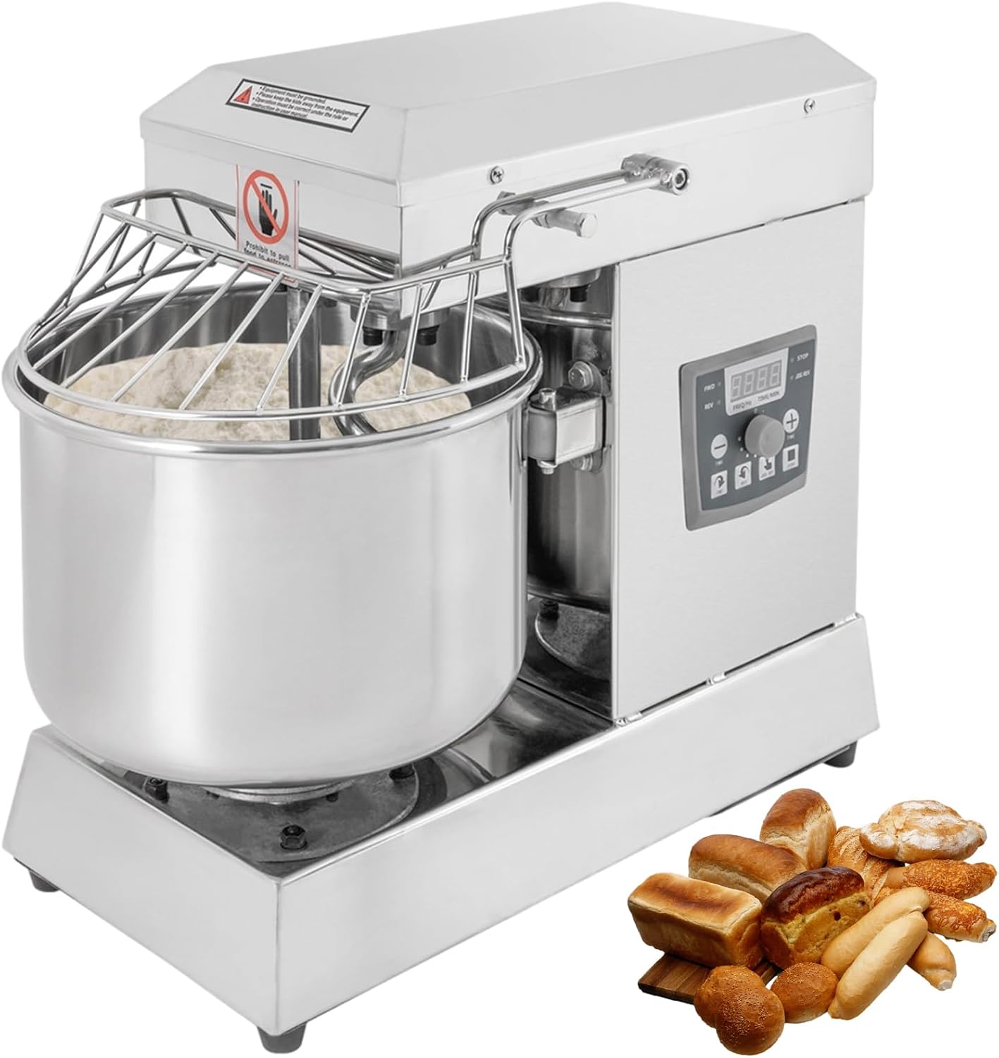 Commercial Dough Kneading Machine 10.5Qt 11Lb Capacity