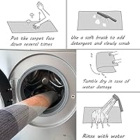 Vista 4 de Alfombras rectangulares clásicas personalizables para sala de estar, dormitorio, comedor, guardarropa, balcón, entrada, pasillo, hogar