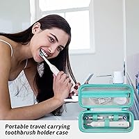 Vista 6 de Estuche de viaje para cepillo de dientes compatible con Oral-B Pro 1000, 2000, 3000, 3500, 1500/ para cepillo de dientes eléctrico Philips Sonicare