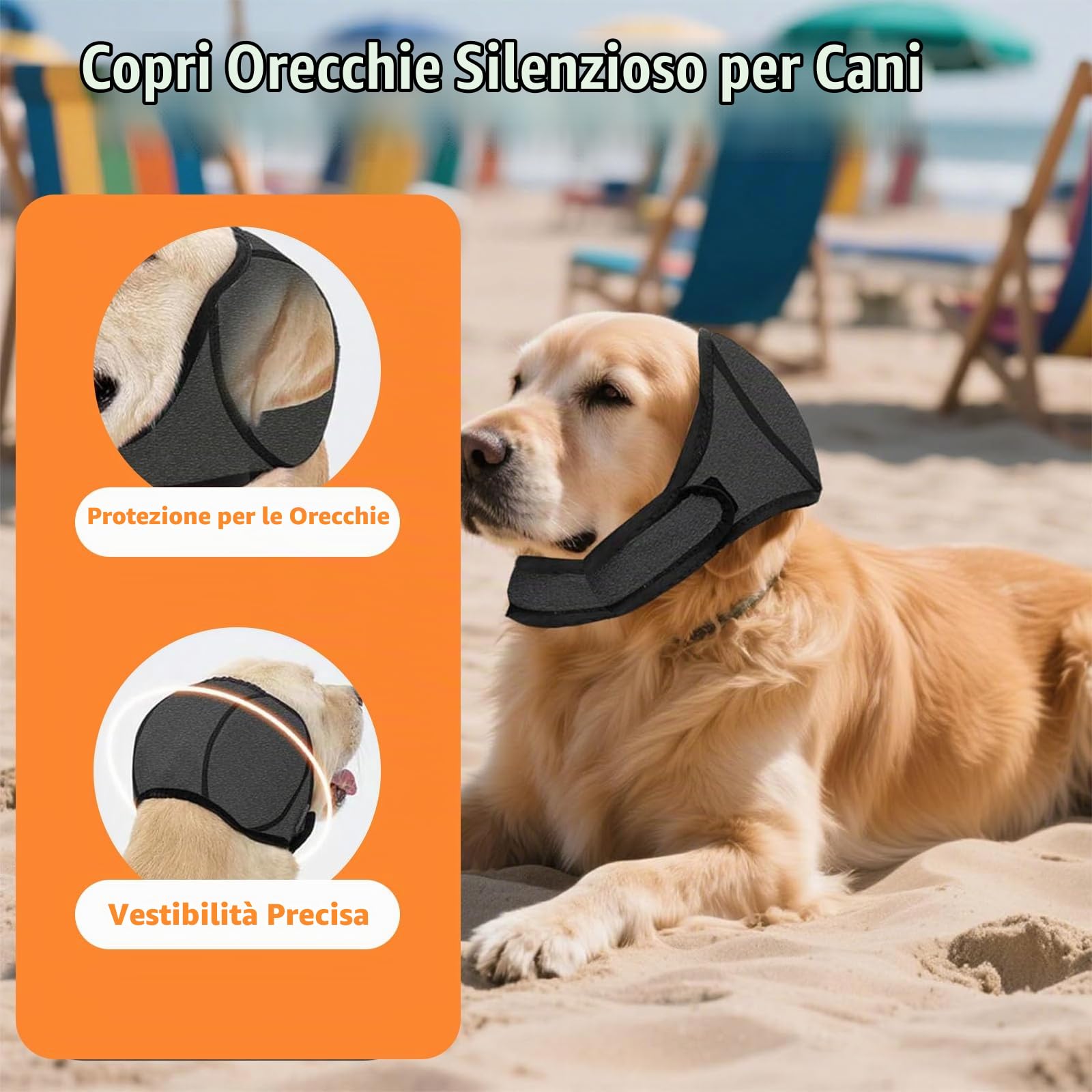 Paraorecchie per Cane, Paraorecchie Cane Regolabile Riduce Rumore Lavabili e Morbidi, Cuffie Antirumore per Cani per Acqua Durante Il Bagno Invernali e Toelettatura Toelettatura Bagno Nuoto