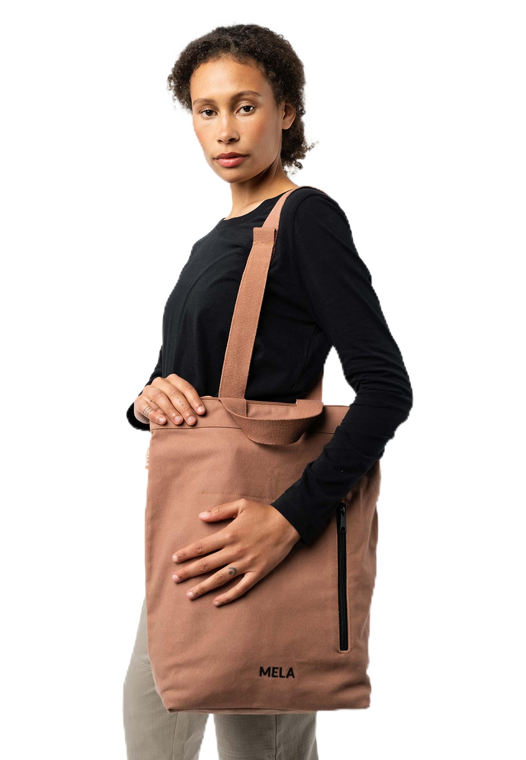 Hybrid Rucksack ANIL | Nachhaltig mit Fairtrade Cotton, GOTS & Grüner Knopf Zertifizierung, Farbe:nougat, Größe:13 Liter