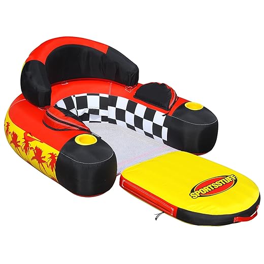 Sportsstuff Siesta Lounge | Floatable Lounge, Heavy-Gauge PVC Bladder, Heavy-Duty Nylon Cover
