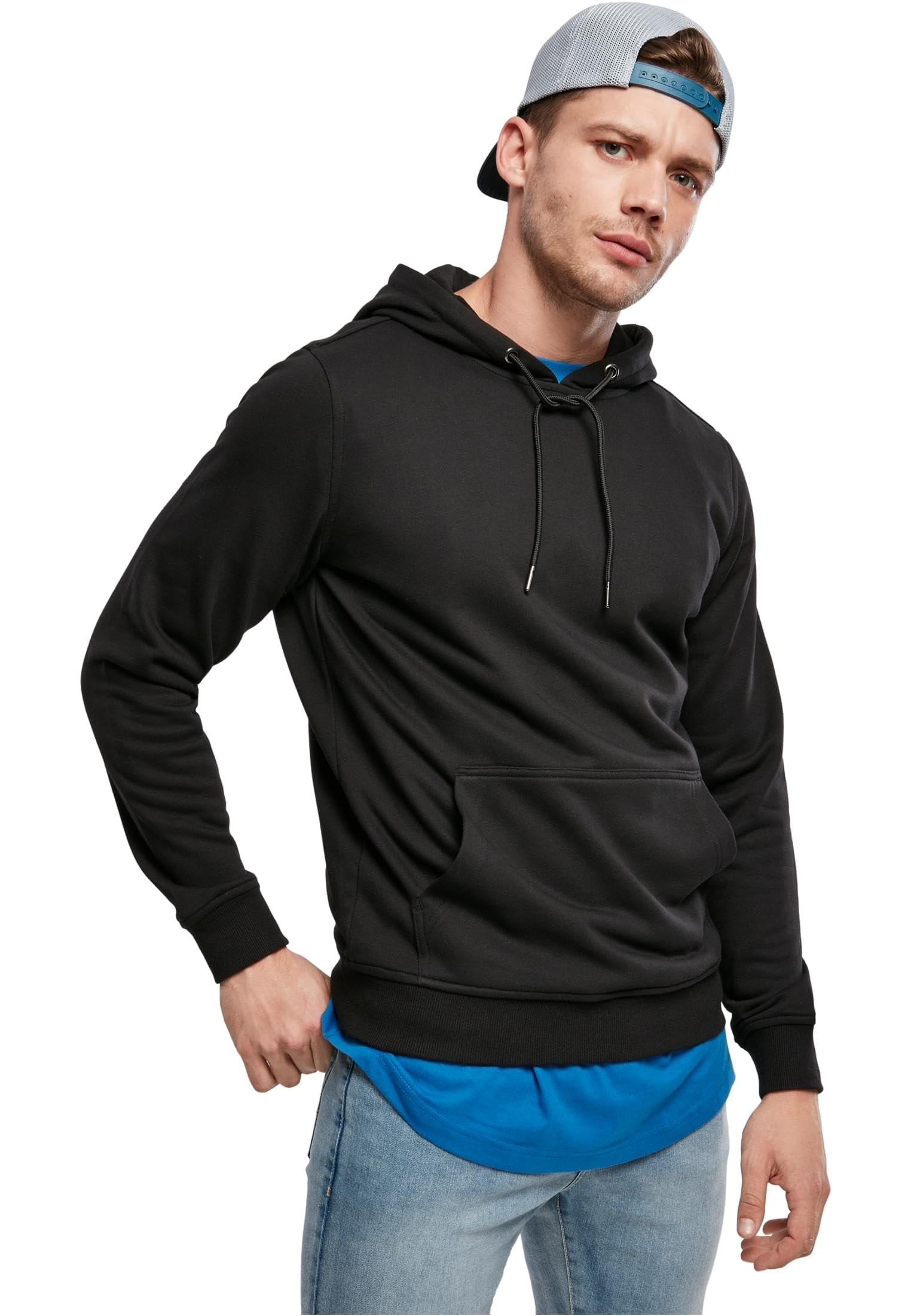 Urban Classics Men's Oversized Sweat Hoodie Hooded Sweatshirt, Black (Black), XXL