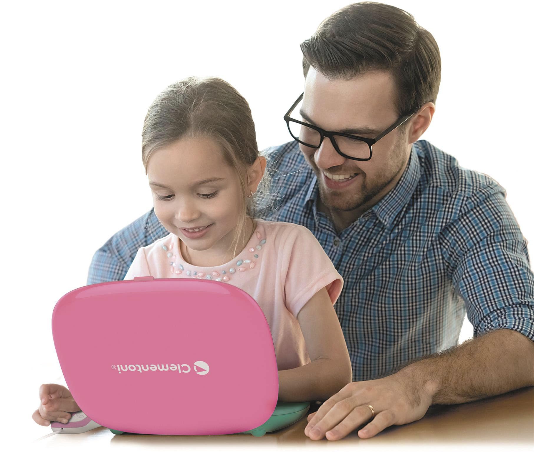 Clementoni Sapientino - Il Mio Primo Computer Pink, Gioco Educativo Interattivo Bambini dai 5 Anni, 35 Attività, Impara Lettere, Numeri, Logica, Musica, con Mouse e Schermo LCD, Lingua Italiana, 16657