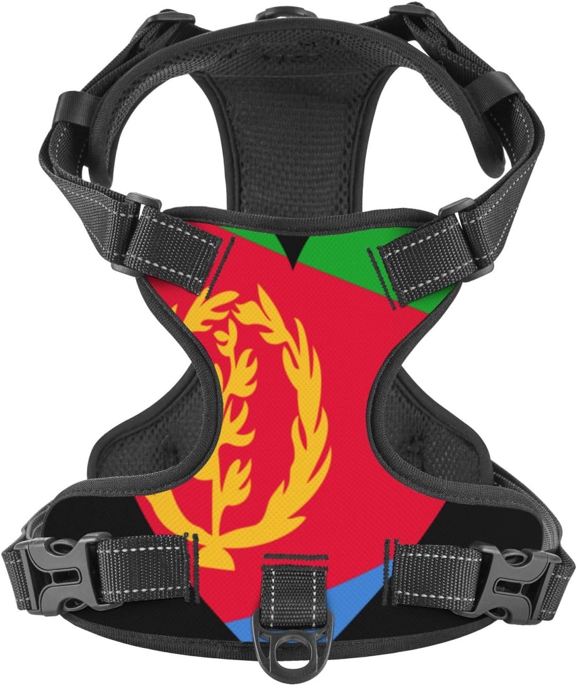Love Eritrea Flag No Pull Dog Vest Harness for Small Medium Large Dog Puppy Pets Cats Outdoor Walking