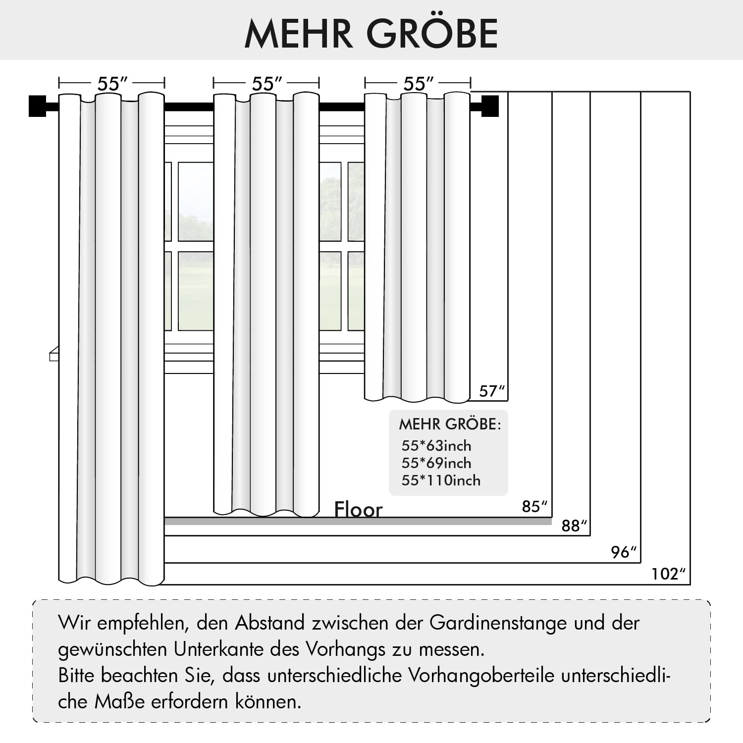 EMEMA Tende Grigio Opache con Occhielli 225 CM di lunghezza, Morbide Tende Oscuranti, Set di 2 Tende Oscuranti per Soggiorno Camera da Letto, Tende Opache con Occhielli Ciascuna H225 x B140 CM