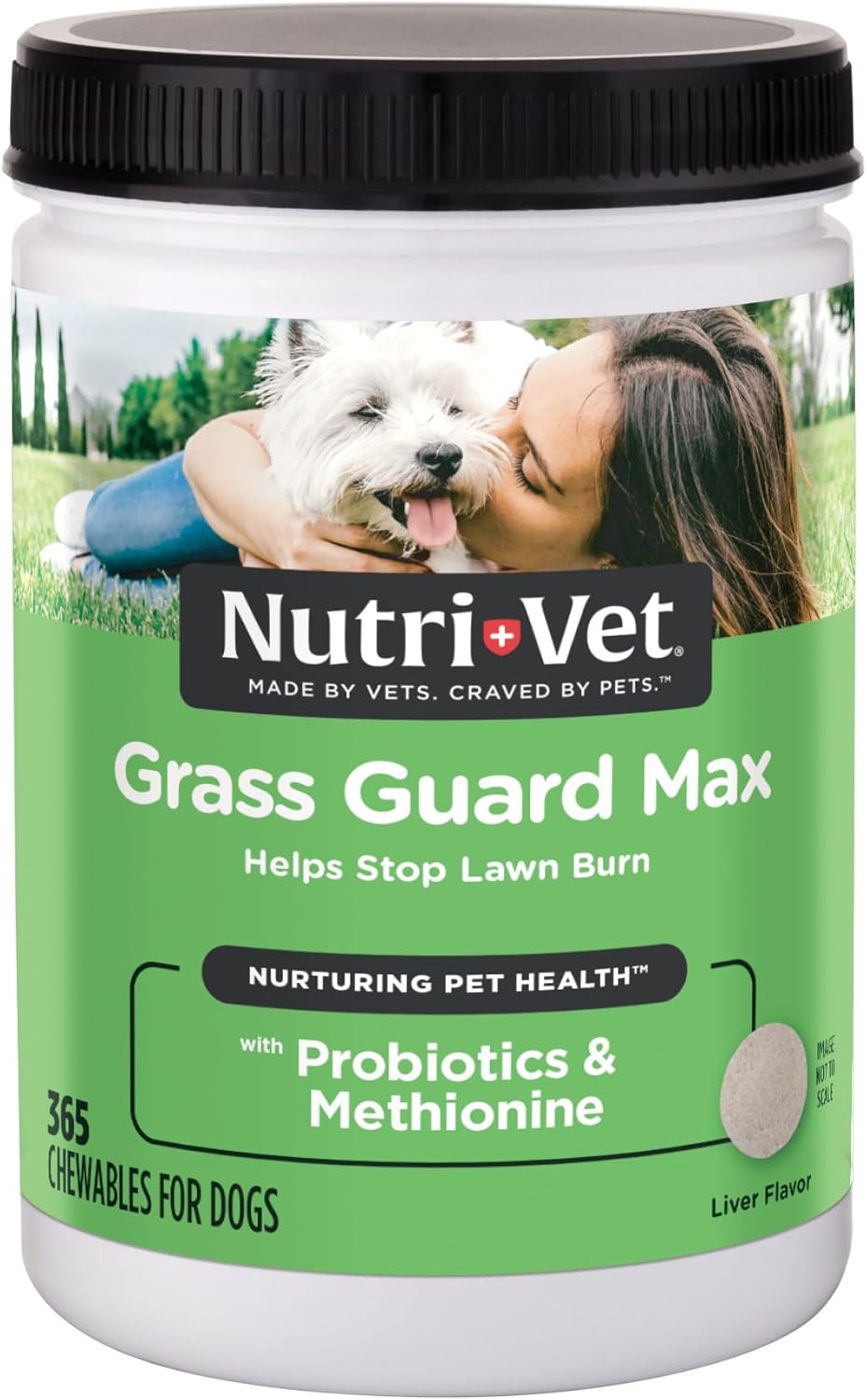( best by 01/2026 ) Nutri-Vet Grass Guard Chewables For Dogs - Prevent Lawn Burn From Dog Urine - 365 Count 365 ct