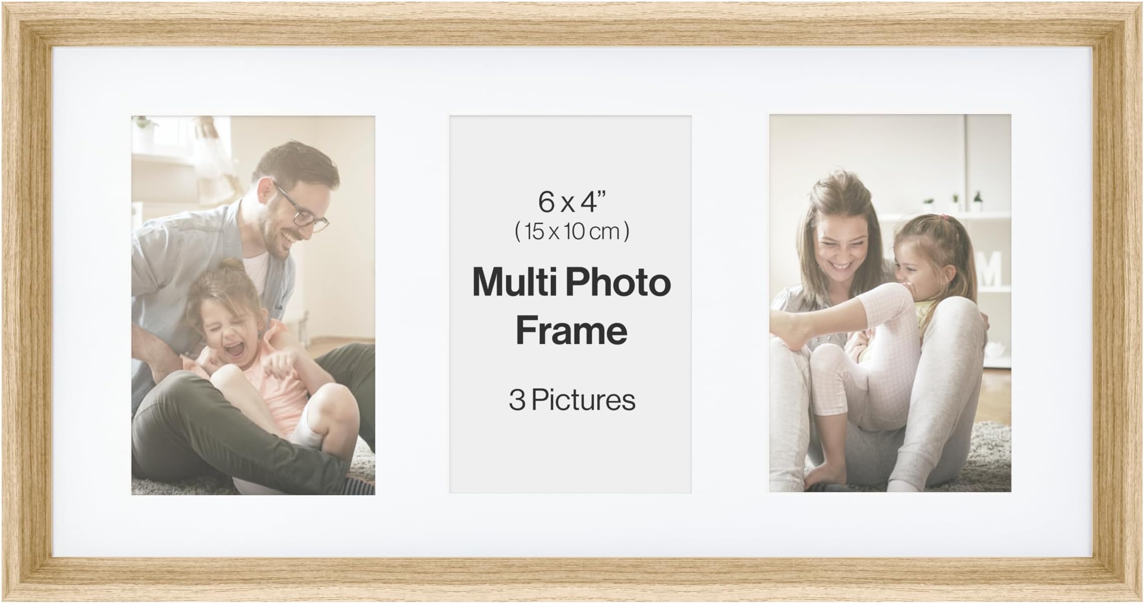 Allington Range 20x10-inch Beech Picture Photo Frame with White 3 ...