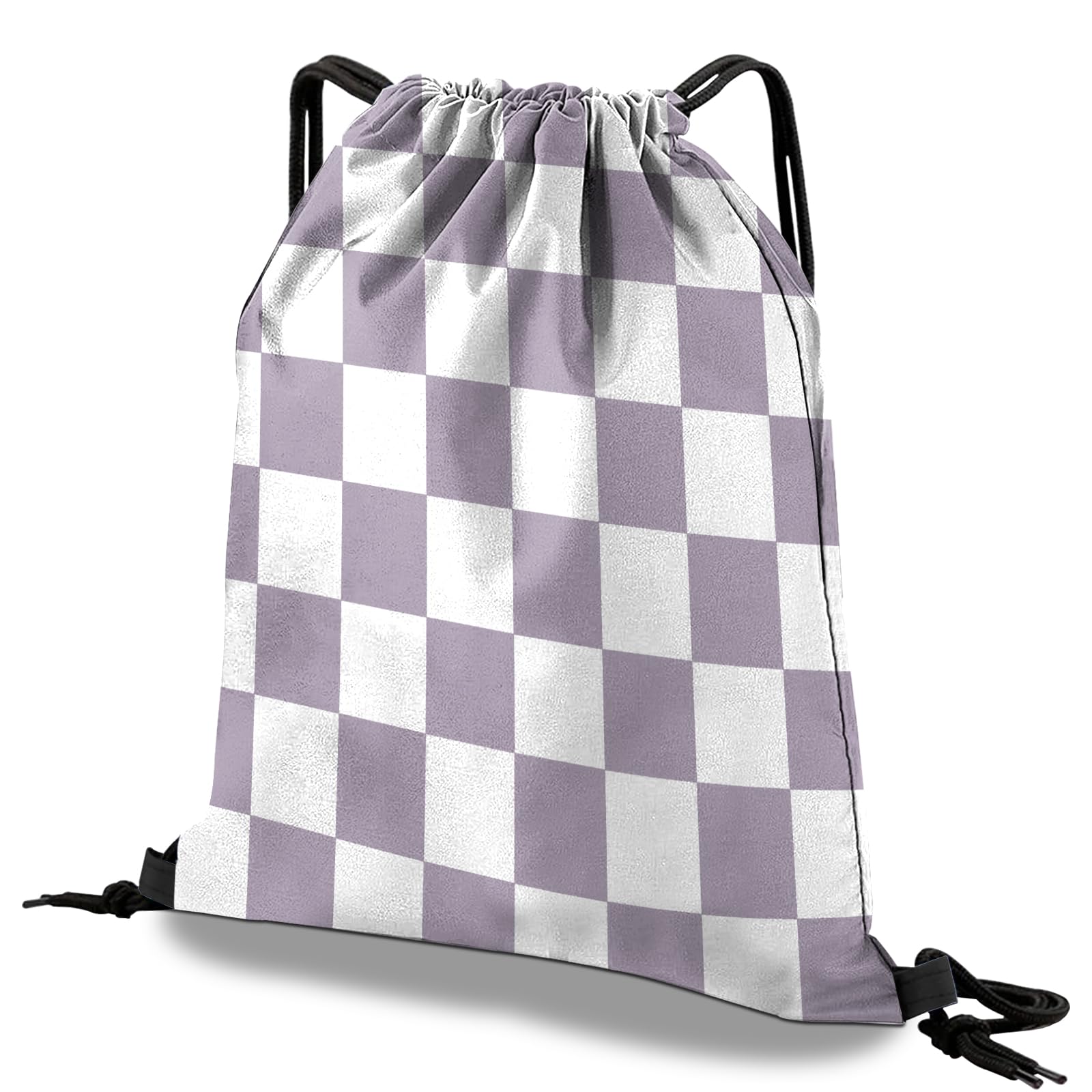 Deokke Drawstring Backpack Draw String Bag Waterproof for Sports Gym Beach Travel Cute Aesthetic Sackpack Men Women (13"×17") (S11-Purple) — image 1