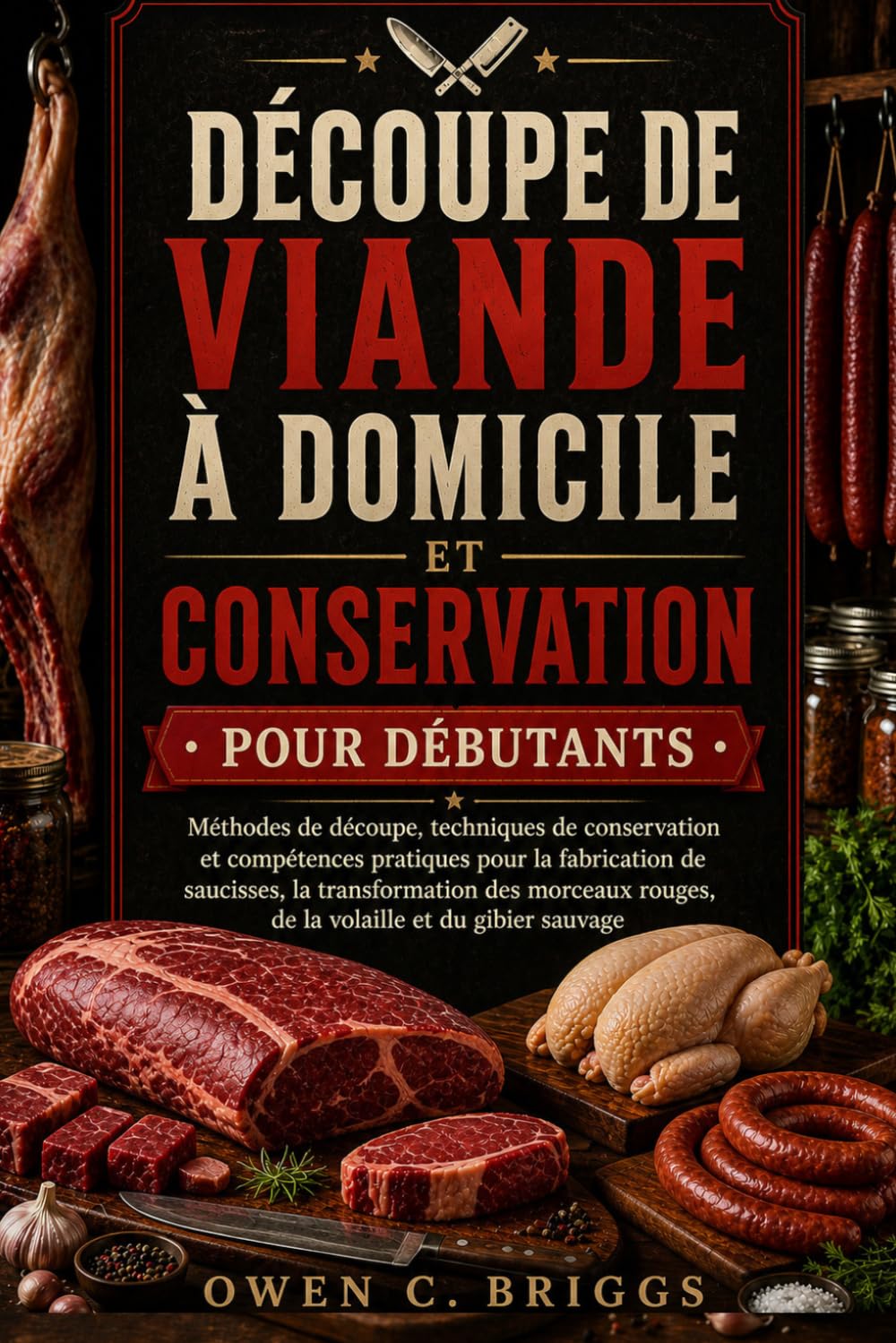 DÉCOUPE DE VIANDE À DOMICILE ET CONSERVATION POUR DÉBUTANTS: Méthodes de découpe, techniques de conservation et compétences pratiques pour la fabrication de saucisses