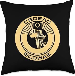 Africa Nigeria Nigerian Passport ECOWAS CEDEAO Throw Pillow