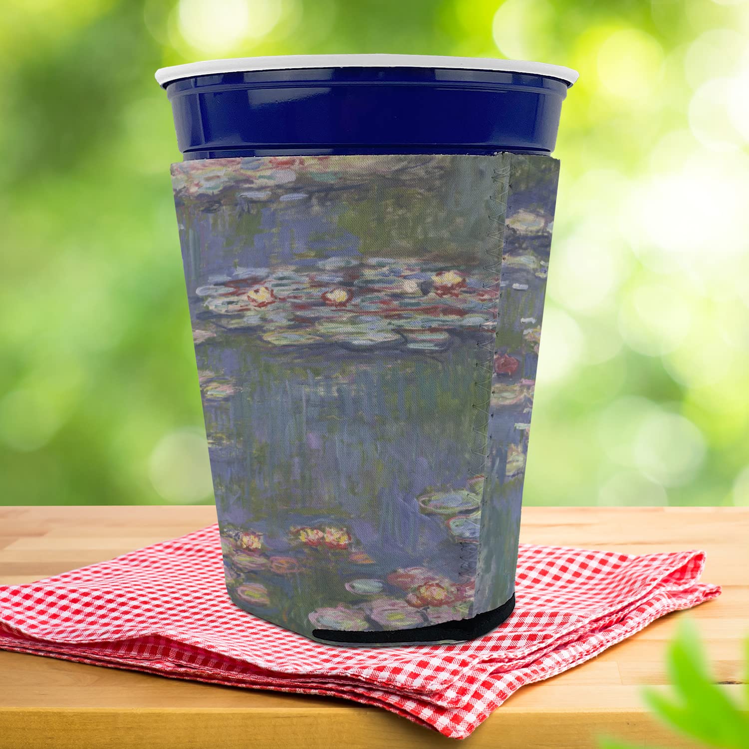 Water Lilies by Claude Monet Party Cup Sleeve - with Bottom