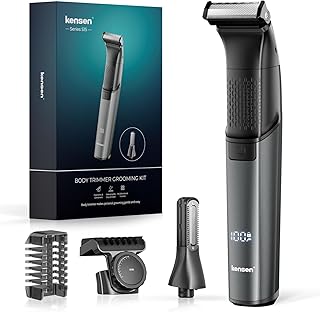 kensen Men's Intimate Shaver, 2-in-1 Razor, Men's Intimate Area, Waterproof Body Shaver, Men's Type C Bodygroom, Men's Wet...