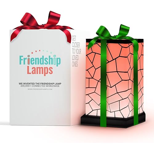 Friendship Lamp® by Filimin Classic - Best Friend Lamps Wi-Fi Touch Lamp LED Light for Long-Distance, Connection, Relationship, Friendship, Gifts, Love, 200+ Colors, App Setup - Single