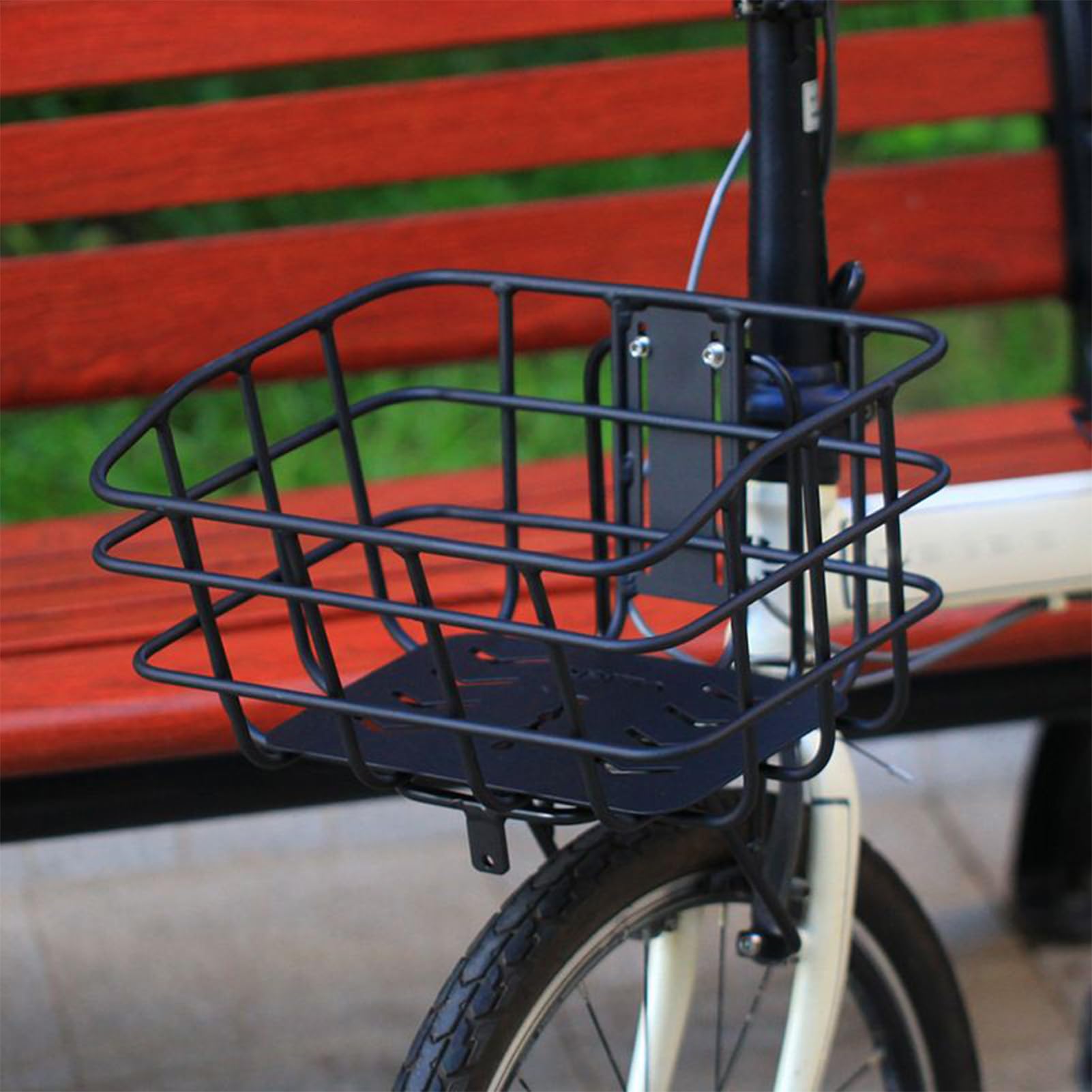 Cestino bici 20 Pollici Bici Scatola Portapacchi Anteriore Senza | Cesto Bici Senza Foratura Per Uomo Donna Cruiser Mountain Ciclismo Amico Peloso Portapacchi