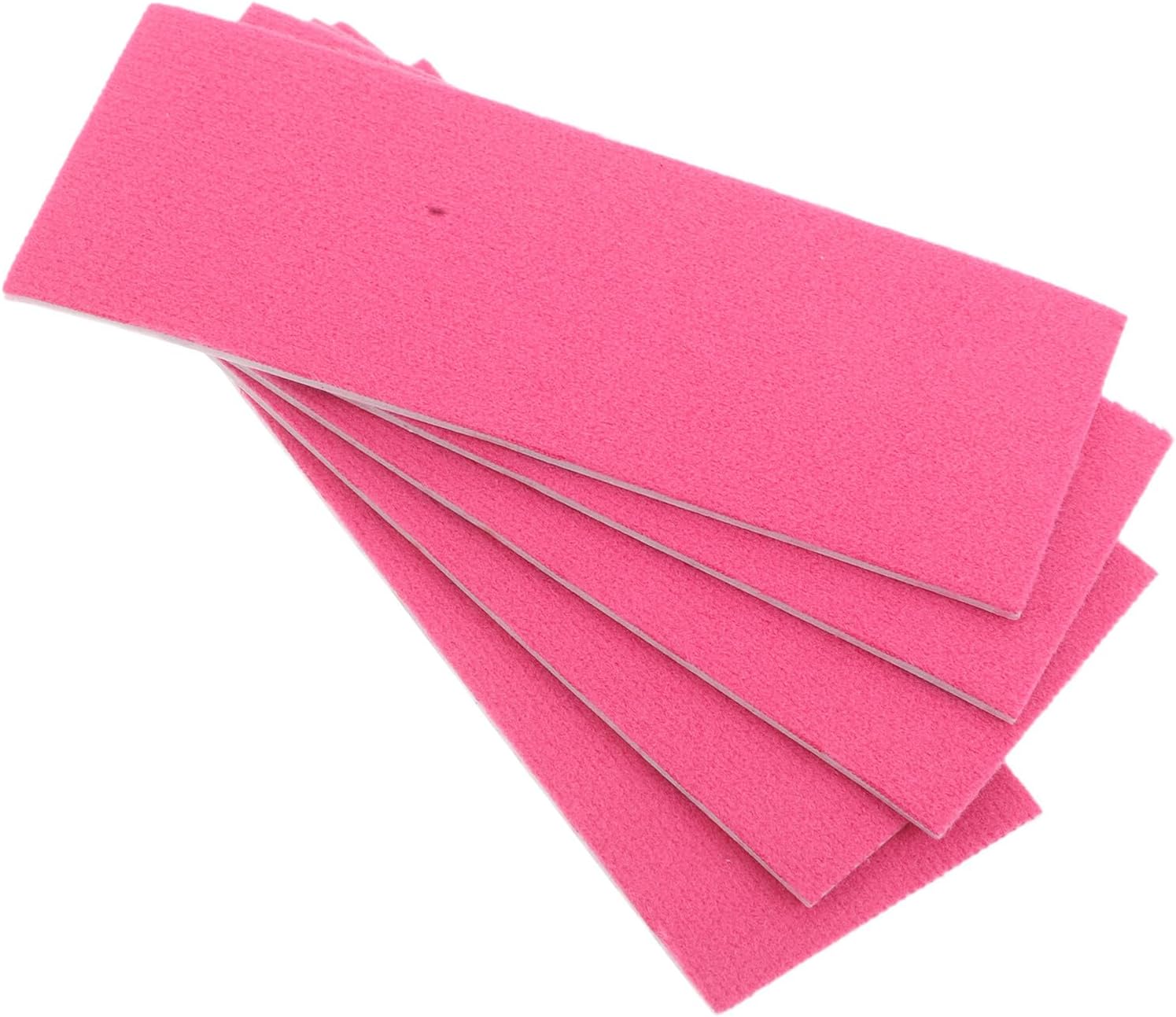 PRETYZOOM 5pcs Vinyl Wrap Edge Cloth Replacement Scraper, 4x11cm Pink Felt Squeegee for Car Vinyl Wrap and Window Film Installation, Automotive Decal Application Tool