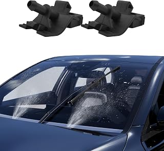 PACLVIO 2PCS Front Windshield Washer Nozzles 85381-12300 Kit for Toyota Camry Corolla Lexus RX350 Scion - Durable Spray Jets Replacement