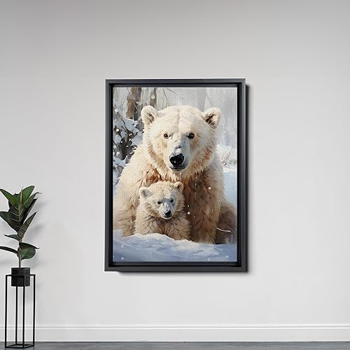 Miniatura 6 de Fox Mother Cub Print, In The Style Of Stencil,Based, Kids Wall Art, Kids Wall Art Display, Mom And Baby Animal Art Print, Canvas Prints, Art Print