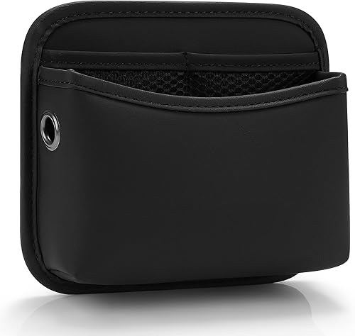 Accmor Organizador de bolsillo lateral para asiento de automóvil, bolsa de piel sintética para asiento de automóvil, puerta, ventana, consola,