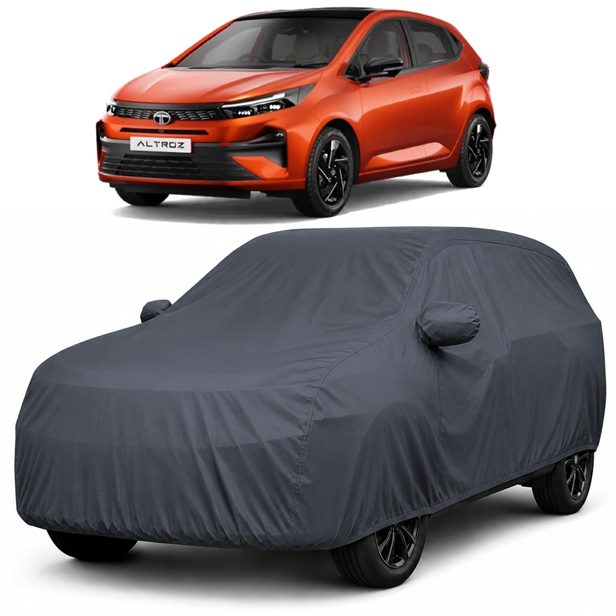 Autofact Premium Waterproof Car Cover for Altroz | High Quality Rain Cover Fabric |Triple-Stitched |Lightweight & Soft Feel|Dustproof & Scratchproof |Indoor & Outdoor Use