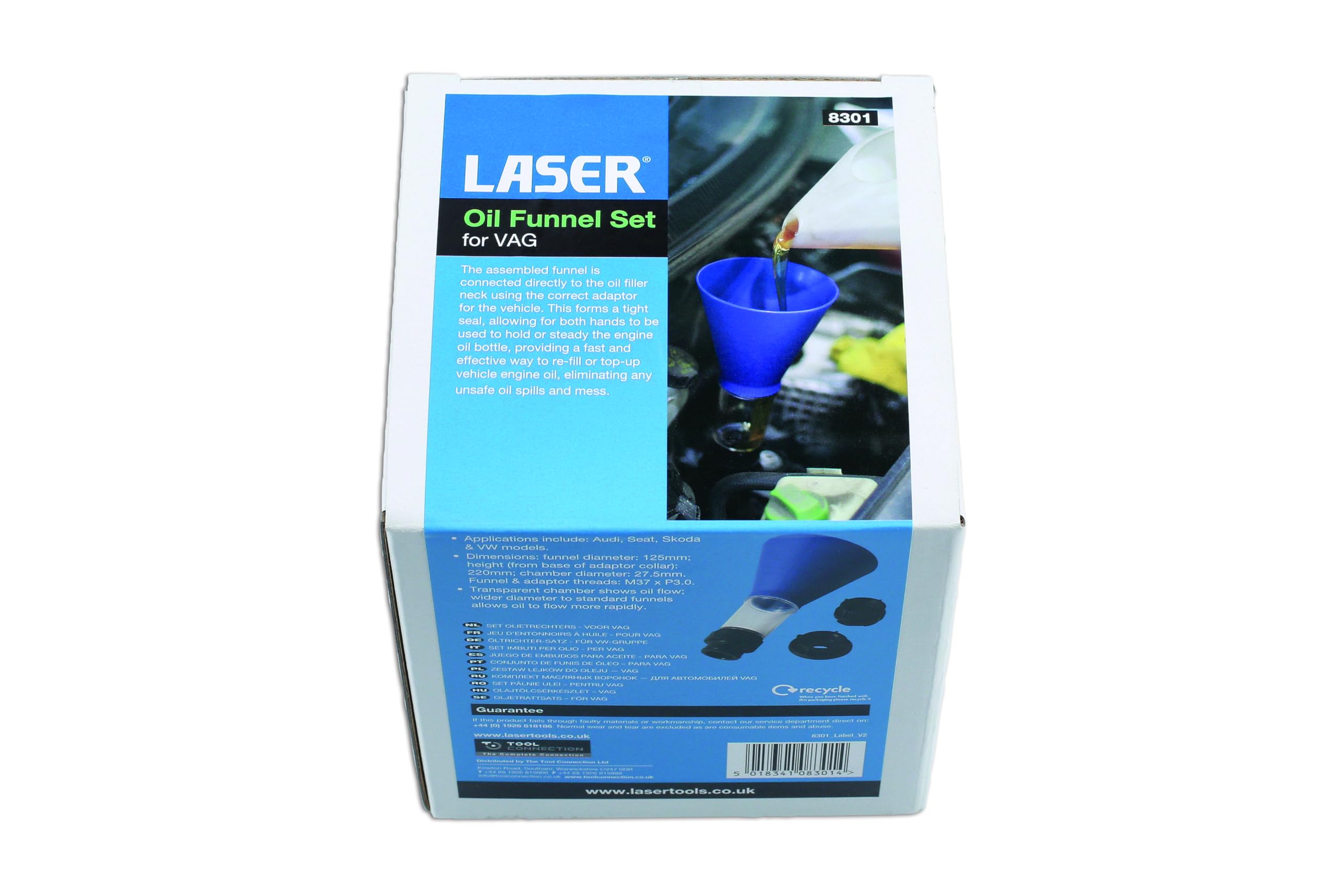 Laser Tools 8301 Oil Funnel Set - for VAG