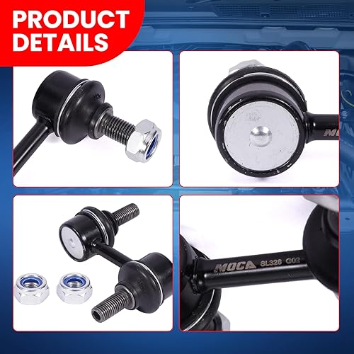 Miniatura 8 de MOCA - 2 eslabones de barra estabilizadora delantera para Subaru Forester y 04-14 Impreza WRX STI & 08-14 Impreza WRX & 02-07 Impreza WRX Sedan &