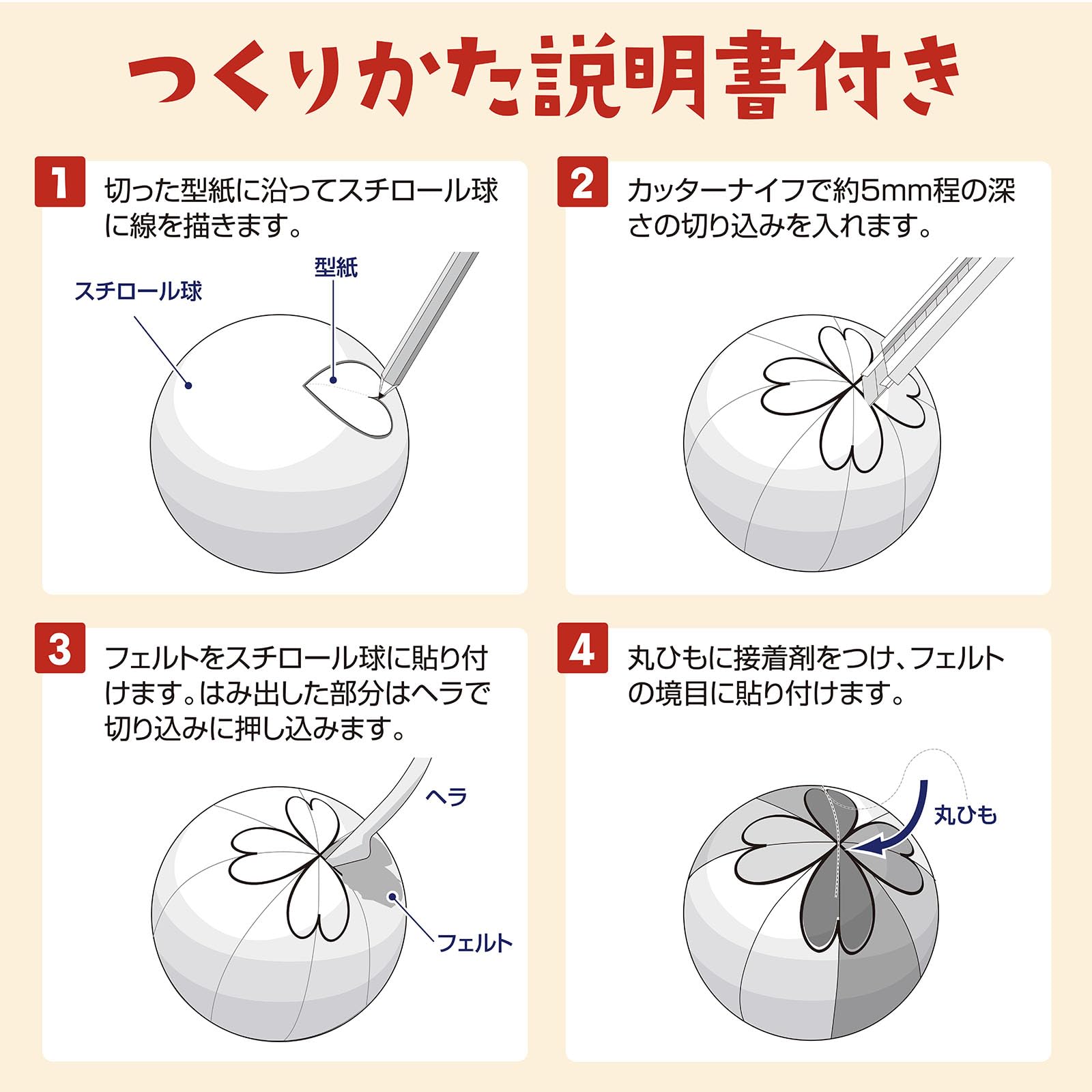 Amazon.co.jp: アーテック 木目込み まりキット小 (φ100mm