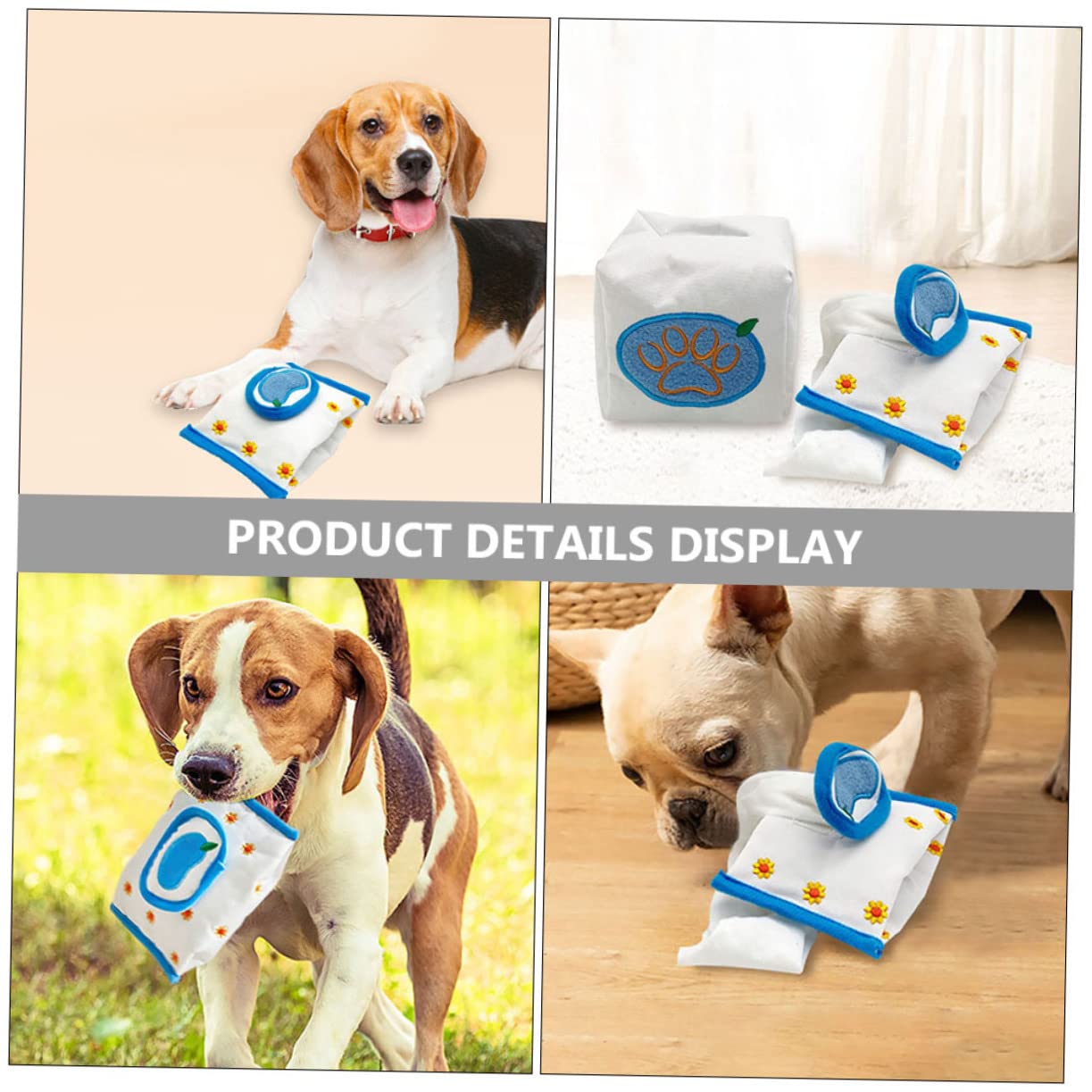Kisangel 8piezas Juguetes De Olfateo para Perros De Juguetes De Extracción De Papel para Entrenamiento De Forrajeo para La y Prevenir El Aburrimiento