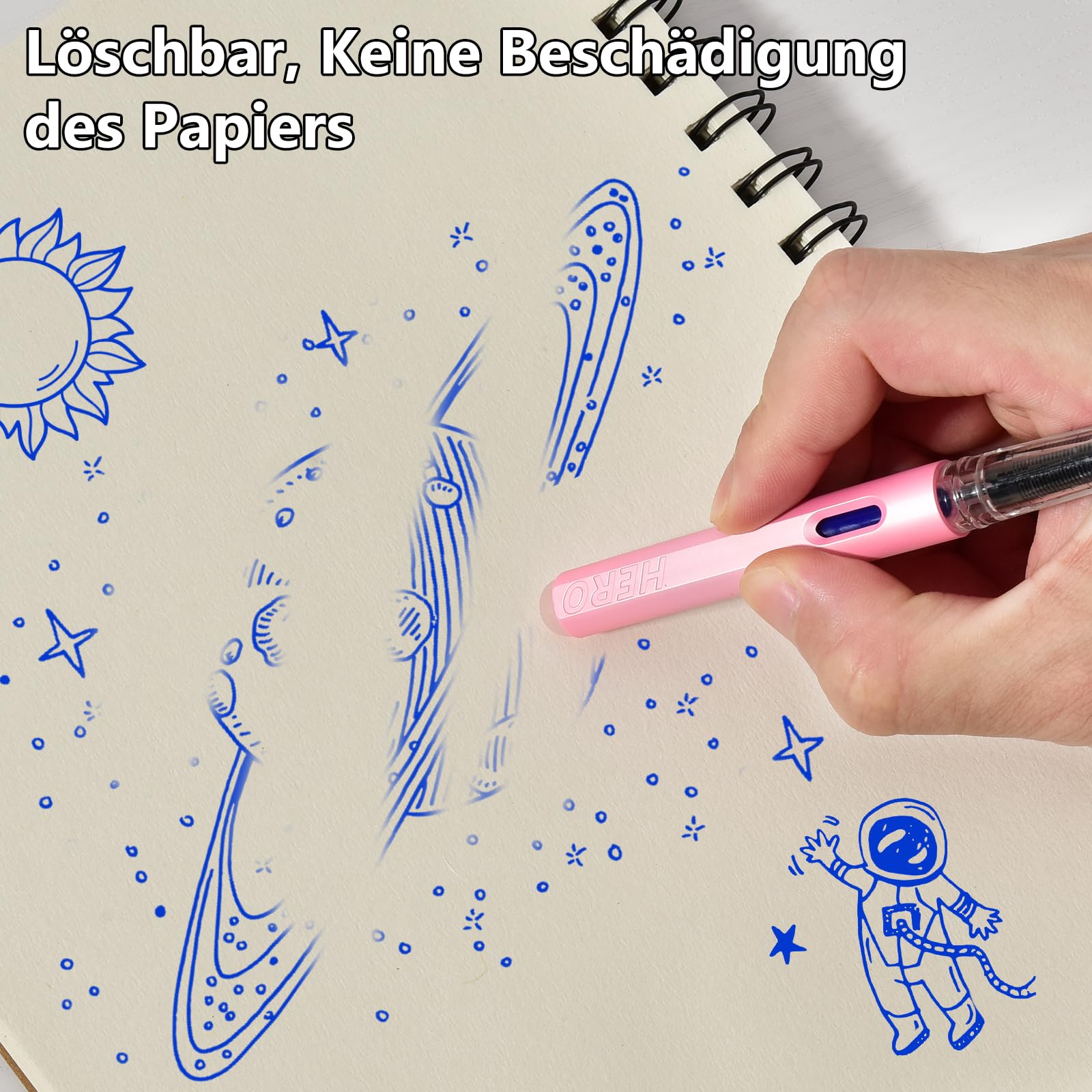 Kit penna stilografica Twist, cancellino Super Pirat e 2 cartucce blu: Penne stilografiche e sferografiche di Pelikan | Libreria Universitaria