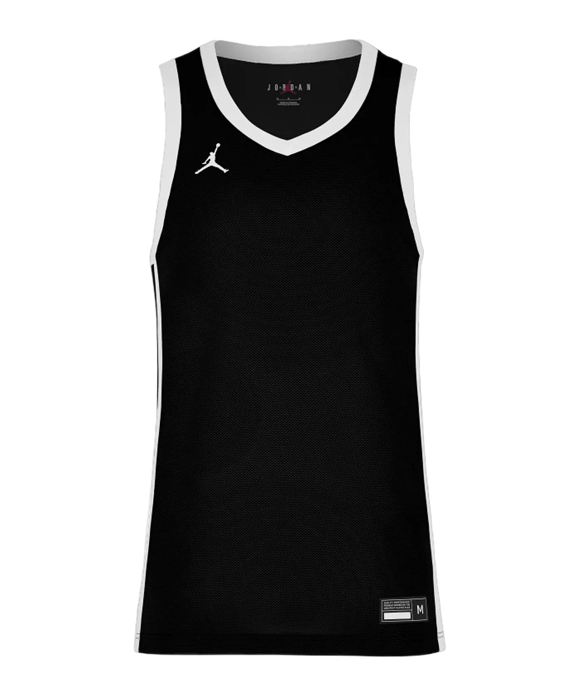 NIKE Canotta Basket Uomo Jordan Team25 Basketball Stock Jersey Black Taglia M