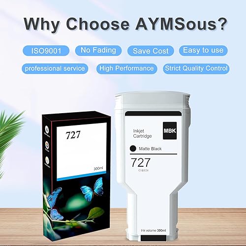 Miniatura 7 de Compatible con HP 727 negro mate 300ML cartucho de tinta remanufacturado para impresoras HP 727, HP DesignJet T920 T930 T1500 T1530 T2500 T2530