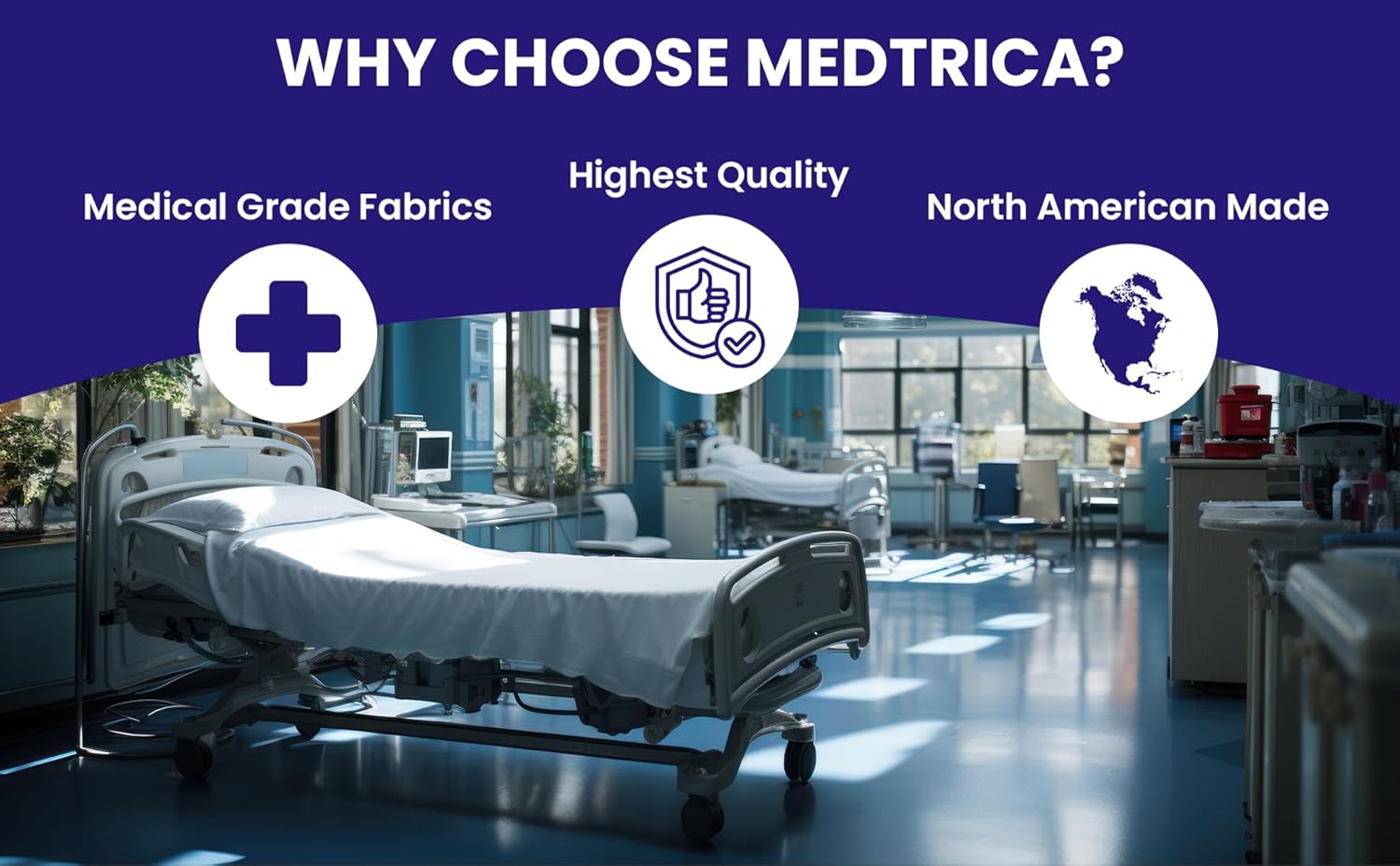 MFV763105 Stretcher/Gurney Mattress with Vinyl Cover - Fits Stryker Extended Stay 1550