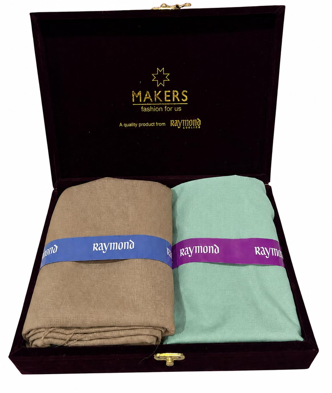 Men's Cotton Shirt and Trouser Unstitched Fabric Set - Gift Pack (Multicolour_Free Size) 80003-image-46