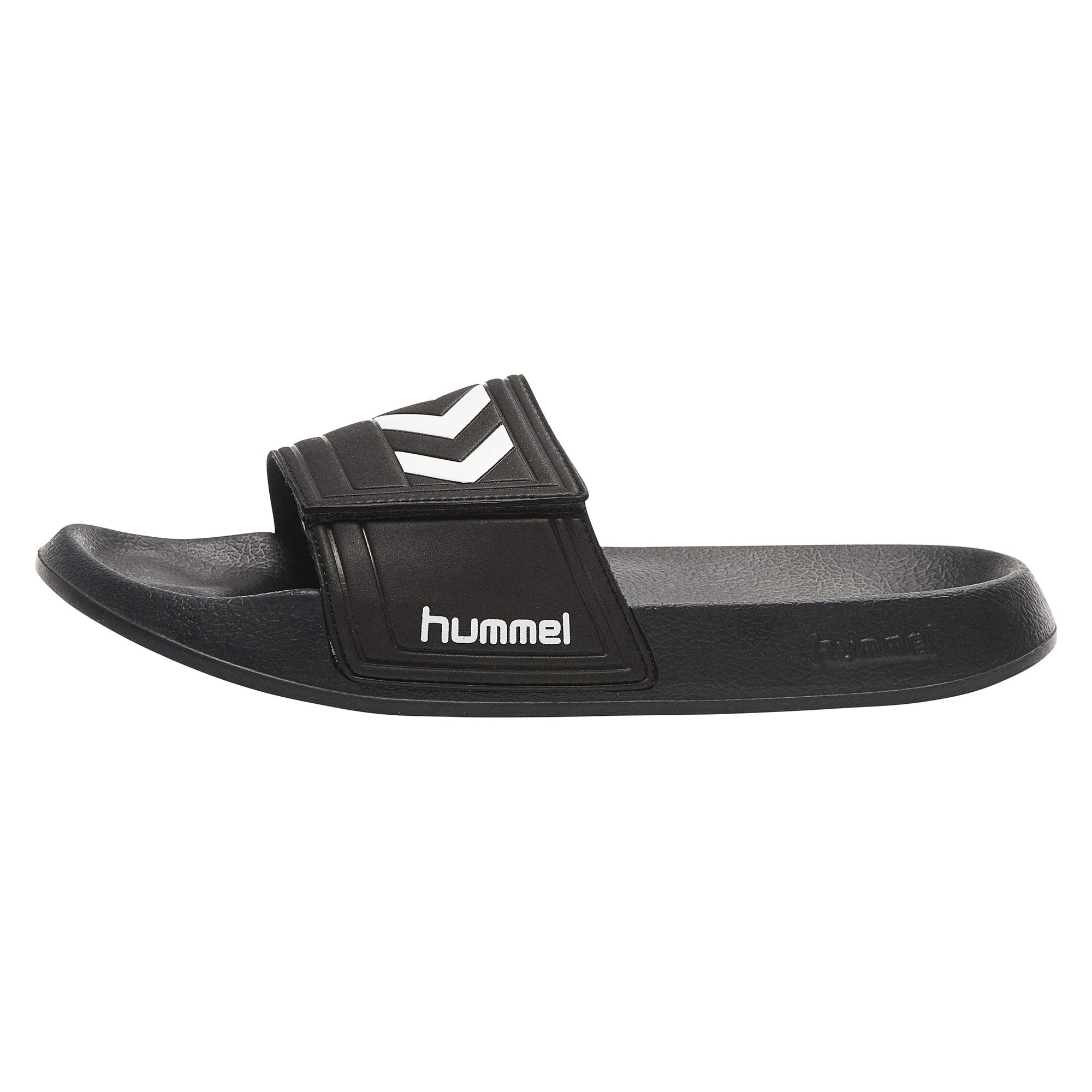 Hummel Larsen Slipper Velcro, Unisex Adults? Beach & Pool Shoes, Black, 5 UK (38 EU)