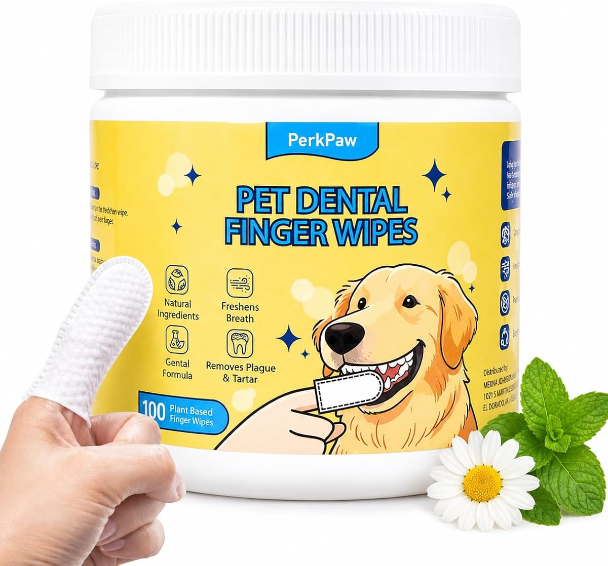 Toallitas dentales para dedos de mascotas para perros y gatos, 100 toallitas de limpieza de dientes para mascotas, toallitas texturizadas para cepillos de dientes para aliento fresco, cuidado de placa y sarro, cuidado bucal suave sin enjuague