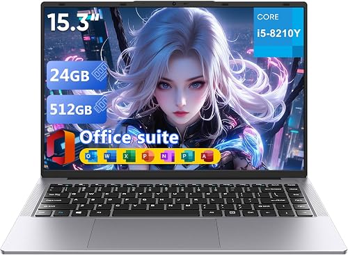 Ordinateur Portable 15,3" Core i5-8210Y(Jusqu'à 3,6 GHz),24 XWU
