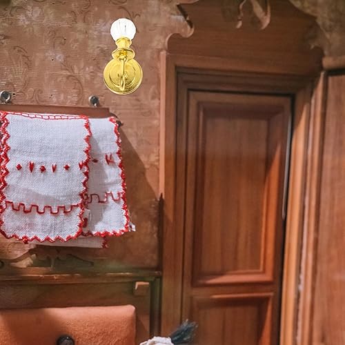 Miniatura 8 de 2PCS 1:12 Mini Adornment Miniatura Accesorios Mini Adornment Mini Iluminación Modelo Un Par de Modelos de Lámpara Juguete Miniatura Life Play Scene