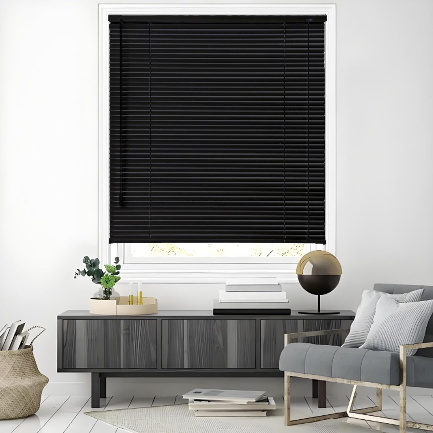 Custom Aluminum Mini Blinds Cordless Window Shades for Home 1