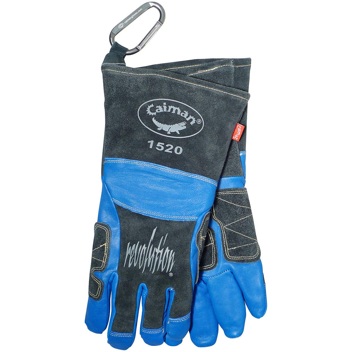 Kontour - Guantes de soldadura, muñeca arqueada, aislamiento de lana, palma reforzada, índice y lateral, talla única