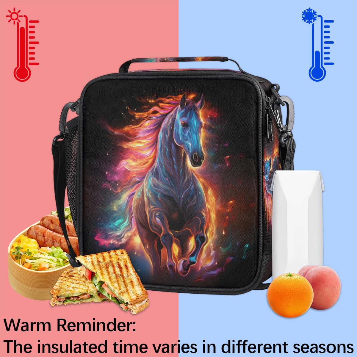 Amazon.com: Horse Boys Lunch Box for School Insulated Kids Lunch